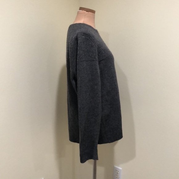 Rag & Bone Sweater Size XL Dark Gray Speckled Wool Pullover - Picture 4 of 11